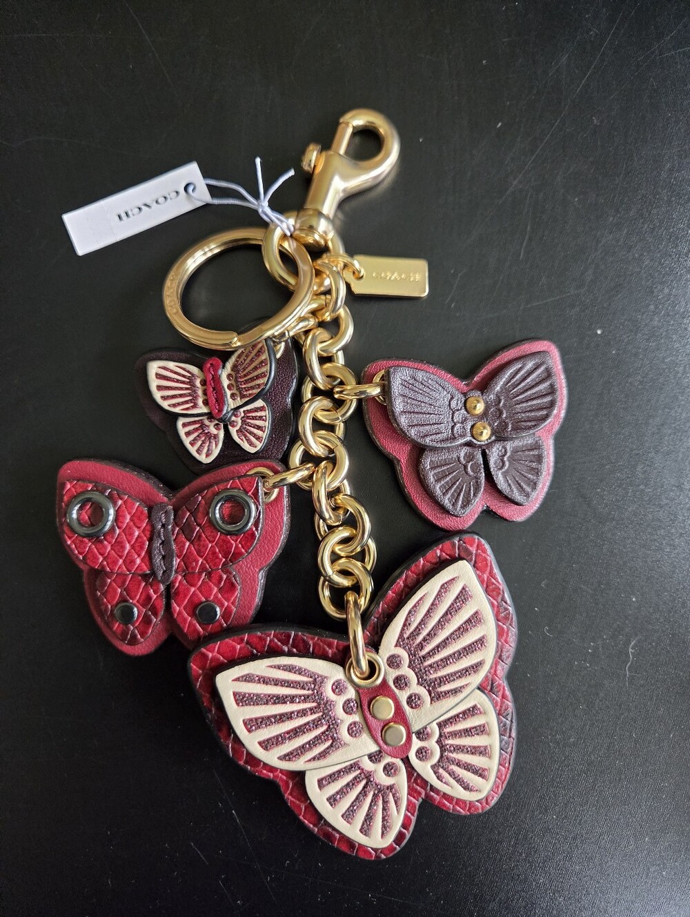 Coach Butterfly Cluster Bag Charm